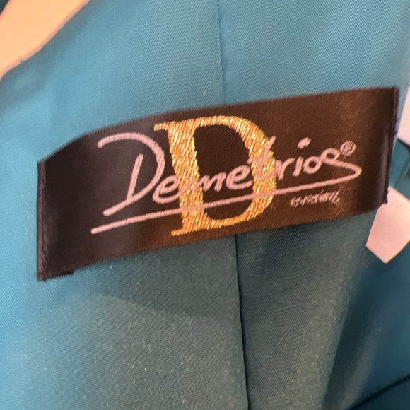 Full length evening dress - size 6 - teal color - Picture 7 of 8